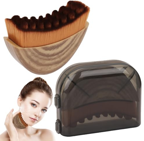 Lymphatische Gesichtsbürsten 2er Set - Gesichtsreinigung Bürsten für Lymphdrainage, Sanfte Massagebürste für Hautpflege und Entspannung