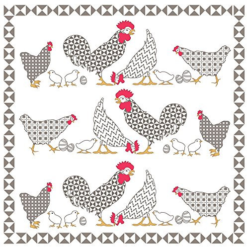 20 Servietten Hühnerfamilie | Bauernhof | Tiere | Tiermotiv | Ostern | Tischdeko 33x33cm