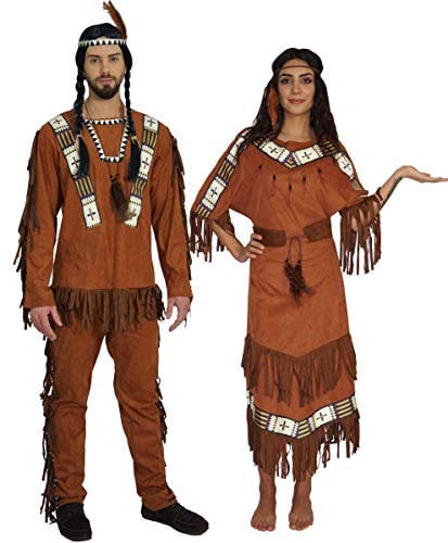 MAYLYNN Kostüm Indianerin Indianer Indianerkostüm Nodyn, Herren Größe L
