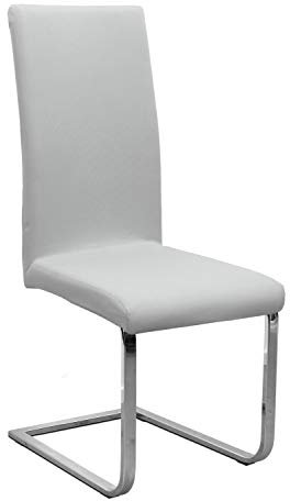 BEAUTEX Stuhlhusse Jersey, elastische Stretch Husse Baumwolle Bi-Elastic, Farbe wählbar, Hellgrau