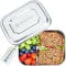 BREADL Edelstahl Brotdose, Feste Trennwand und 2 Fächer, Silikonfrei, Rostfrei, Spülmaschinenfest, Kleine 1000ml Lunchbox und Brotzeitbox aus lebensmittelechtem Metall für Kinder und Erwachsene