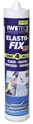 Iwetec Elasto-Fix, Kleb- und Dichtmasse, kristall 290 ml