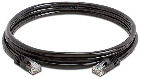 JAFSAL ONLINE 10m-20m Cat5e (enhanced) High Speed Ethernet Cable – Lan Network Cable with RJ45 Connector Lead – Ideal for Internet, Router, Modem, Smart TV, PC and Laptop – 15m Black
