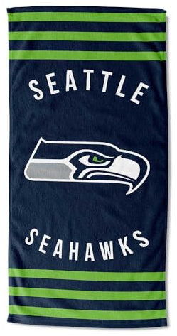 NORTHWEST NFL Seattle Seahawks Unisex-Erwachsene Strandtuch, 76,2 x 152,4 cm, Streifen