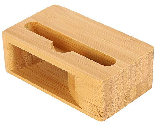 cigemay Supporto per Telefono in bambù, Supporto per Cellulare con Amplificatore del Suono, Canale di Rinforzo del Suono trapezoidale Integrato, per Tutti Gli Smartphone iOS e Android, Tablet