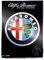 Alfa Romeo 21816 Aufkleber Offiziell 1 Logo 80er Jahre, Durchmesser 75 mm, Chrom