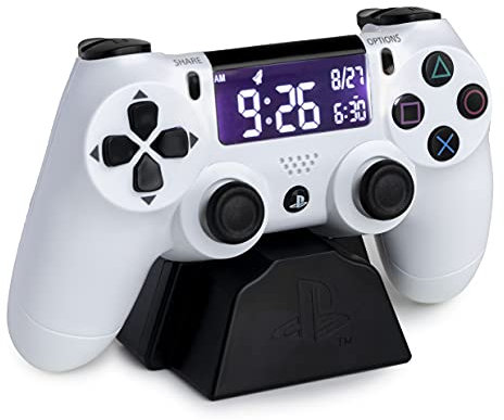 Paladone PP8342PS Playstation Controller Wecker weiß reverse LCD Display