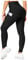 RIOJOY Damen Push Up Leggings mit Taschen, High Waist Anti Cellulite Booty Leggins für Sport Yoga Fitness, Schwarz 36/38