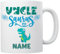 EnvyFone Unclesaurus Mug/Cup - Personalised Gift for Uncle - Add Name - Cute Dinosaur Novelty Tea Coffee Ceramic Cup