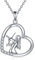 YFN Geige Kette 925 Sterling Silber Violine Anhänger Halskette Musik Studenten Graduierung Geschenk Musiker Schmuck für Mädchen Geige Schmuck Geschenk für Damen
