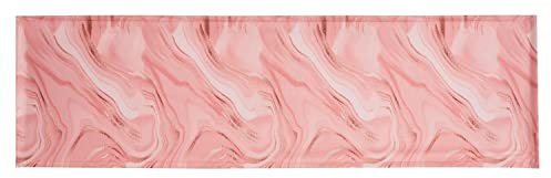 Nicht Zutreffend Tischläufer - Rosa - 40 x 140 cm - Marmoroptik