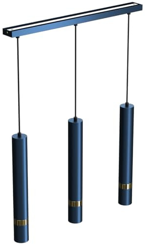 Eko-Light Milagro JOKER NAVY BLUE/GOLD Pendelleuchte 3xGU10 Deckenleuchte Deckenlampe Hängeleuchte