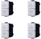 4 pcs Pulsante Interbloccato Doppio Saliscendi, Compatibile Con Bticino Matix