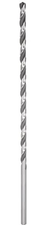 sourcing map 6542 High-speed Steel Twist Drill Bit, 8mm Drill Bit 300mm Length Extended Straight Shank Black Oxide Ground Drill Bit for Steel Aluminum Alloy