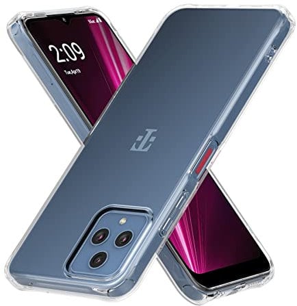 Foluu Für T-Mobile T Phone 5G Hülle, Für T-Mobile REVVL 6 5G Handyhülle klar, Kratzfest Verstärkte Ecken TPU Gummi Weiche Haut Silikon Schutzhülle für Telekom T Phone 5G (Kristallklar)