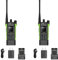 TXQ global-ptt 4G POC + UHF walkie talkie GSM two way radio digital Lte long range distance adults intercom on teams (2 pcs)