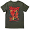 Slipknot T Shirt Zombie Band Logo Nue offiziell Unisex Grün M