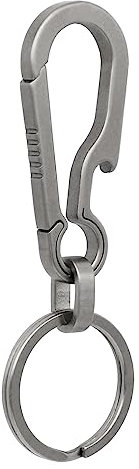 KCFEV Titanium Carabiner Keychain, Bottle Opener Keychain Clip with Key Rings, Detachable Key Organizers Holders for Men and Women