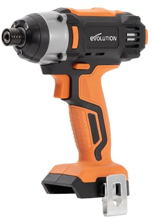 Evolution Power Tools R180IDR-Li Cordless Impact Driver 18v Li-Ion EXT Electric Screwdriver Drill, Variable Speed and LED Light, Compatible with Erbauer Cordless System - Battery Not Included