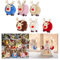 6 Stück Weihnachtsanhänger, Weihnachtsbaum Deko Weihnachtsdeko Rentier Weihnachtsbaumschmuck Weihnachtsschmuck Holz Kinder, Christmas Decorations Filz Rentier Deko Weihnachten Weihnachtsbaum Anhänger