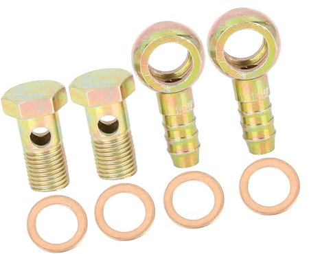 A ABSOPRO Motorrad Auto Banjo Innendurchmesser Banjo Schlauchstutzen Bolzenarmaturen Banjo Bolzen Unterlegscheibe 14mm (Set aus 2)