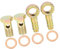 A ABSOPRO Motorrad Auto Banjo Innendurchmesser Banjo Schlauchstutzen Bolzenarmaturen Banjo Bolzen Unterlegscheibe 14mm (Set aus 2)