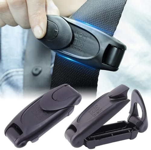 KSJEHW 2 Pièces Ajusteur de Ceinture de Sécurité de Voiture, Pince Ceinture de Sécurité, Clip Ceinture de Sécurité pour Ceintures de Sécurité Dans les Camions, les et Diverses Voitures