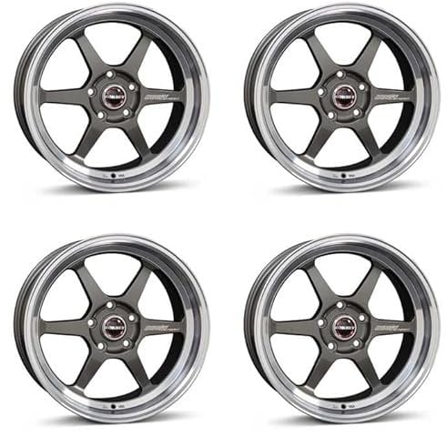 4x Borbet Felgen DB8GT 8.5x18 ET25 5x112 graphite rim polished kompatibel mit Audi A5 A6 Q3 S5