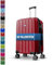 MY TRAVEL BAG Hartschalen-Koffer Trolley ABS Reisekoffer 4 Zwillingsrollen (Handgepäck-Mittel-Groß-Set) + 5cm Dehnungsfuge (Bordeuax, Großer Koffer (75cm))