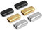 OPVYAEU 6 Stück Armband Verschlüsse Magnetic Endkappen zur Schmuckherstellung in Edelstahl Rectangle für Lederseil Halskette Lederband Schnalle Bohrung: 12x6mm