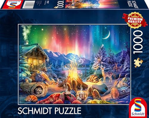 Schmidt Spiele 59787 Lagerfeuerromantik unterm Sternenhimmel, 1000 Teile Puzzle
