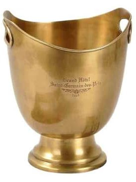 GLigeT Eiseimer Kupfer-Eiskübel, Weinkühlbecken, klassisches Bar-Wein-Set, dekorative Objekte, Ornament, großer EIS-Pellet-Eimer Eiswürfelkühler(Klein)