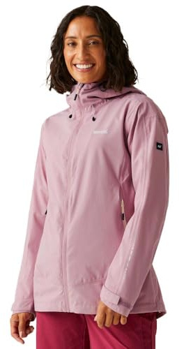 Regatta Okara Wasserdichte Outdoorjacke für Damen mit Unterarmbelüftung, Farbe:Rosa, Größe:44