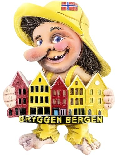 Bryggen Bergen Norwegen Kühlschrankmagnet Reise Souvenir Heimdekoration Kühlschrank Kreatives Handwerk