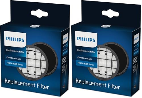 Philips Original Cordless VC 7000 & 8000 Series Replacement Filter, Inklusive waschbarem Schaumstofffilter und Einlassfilter, kompatibel mit: XC7053, XC7055, XC7057, XC8055, XC8057 (XV1681/01)