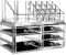 Cq acrylic Clear Makeup Organizer And Storage Stackable Skin Care Cosmetic Display Case With 4 Drawers Make up Stands For Jewelry Hair Accessories Beauty Skincare Product Organizing,Set of 2