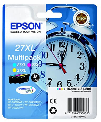 Epson Alarm Clock 27XL DURABrite Ultra ink cartridge 1 pc(s) Original High yield (XL) Cyan,Magenta,Yellow