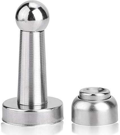 Magnetischer Türstopper, Tiberham Schwerlast-Magnet-Türstopper, Wand-/Bodenmontage, magnetischer Türschnäpper mit Befestigungsschrauben