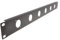 XLR/PA Microphone 6 Hole D Type Networking/Flight Valise Panneau Montage Plaque [1U - 6 Hole]