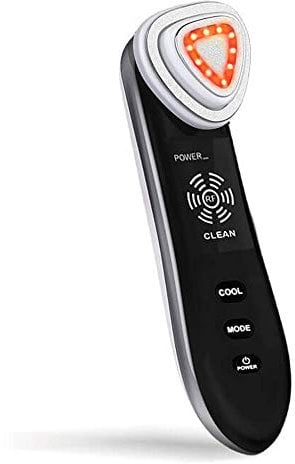 Gridinlux | Aparato Radiofrecuencia Facial | 5 Modos | Terapia de Luz Led | Antiarrugas, Anti-envejecimiento, Rejuvenecimiento | Limpieza Profunda | Cuidado Facial