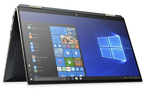 HP Spectre x360 13-aw0031ng (13,3 Zoll / UHD Touch) Convertible (Intel Core i7-1065G7, 16GB DDR4 RAM, 1TB SSD, 32GB Intel Optane, Intel Iris Plus Grafik, Win10) poseidon blue inkl. Pen + USB-C Hub