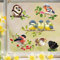 Wandtattoo Loft Fensterbilder Frühling 6 Vögel Motiv – A3 Bogen, Wiederverwendbar – Frühlingsdeko Fenster Kinderzimmer, Frühlingsbild Fenster, Fensterdeko Frühling, Fensterfolie Frühling Selbstklebend