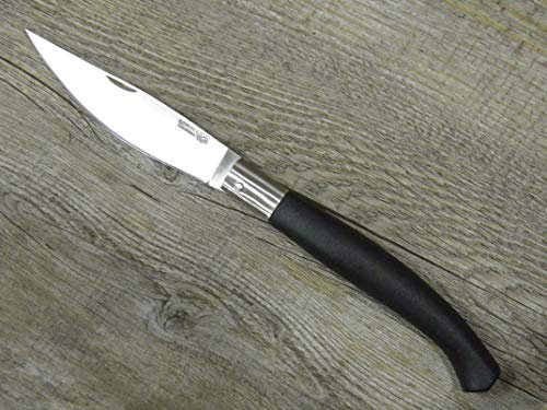 Knife Coltello 21 CM Sardegna SARDO ARBURESA Manico Resina Nera pattada scanno