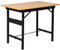 HOMCOM Werkbank Werktisch Arbeitstisch Klapptisch Arbeitsplatte zusammenklappbar Stahl, MDF Gelb+Schwarz 100 x 60 x 75,5 cm