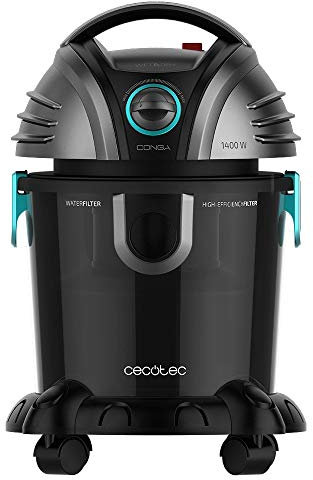 Cecotec Staubsauger zum Nass Conga Popstar 2000 Wet&Dry. 1400 W, Trockensaugen, Gebläsefunktion, Metallrohr, 20 L Fassungsvermögen (Grau)