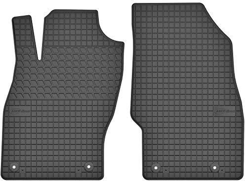 AGCPdirect Gummi Matten Fußmatten Passgenau Vorne Set für Opel Corsa D E 2006-2019 und Opel Adam 2012-2019