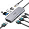 Selore&S-Global Dockingstation USB C Triple Display Dual HDMI Adapter, 9 in 1 USB C auf DisplayPort Adapter SD TF Kartenleser 2USB 2.0, 1 USB 3.0, 100W PD für Dell XPS 13/15, Lenovo Yoga, Huawei Mateb