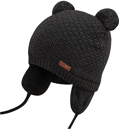 DRESHOW Unisex Baby Mütze Süßer Bär Kleinkind Earflap Beanie Warm für Herbst Wintermütze