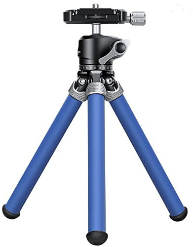 Leofoto MT-02C+LH-22 Mini Traveler Tabletop Tripod with Ball Head kit (Blue)