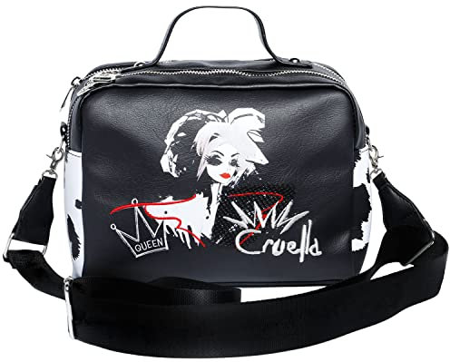 Cruella de Vil Diva-Cake Schultertasche, Schwarz